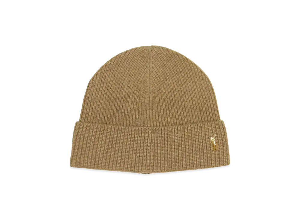Polo Ralph Lauren Signature Cuff Hat "Light Brown"