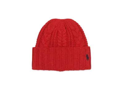 Polo Ralph Lauren Recycled Chunky Cable Beanie "Red"