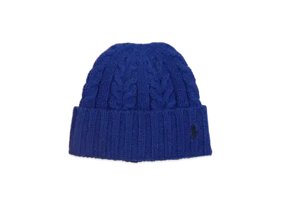 Polo Ralph Lauren Recycled Chunky Cable Beanie "Blue"