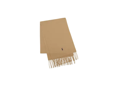 Polo Ralph Lauren Recycled Wool Muffler "Light Brown"