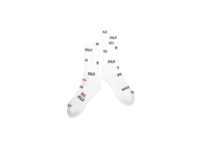 Polo Ralph Lauren Americana Crew Single Socks "White/Red"