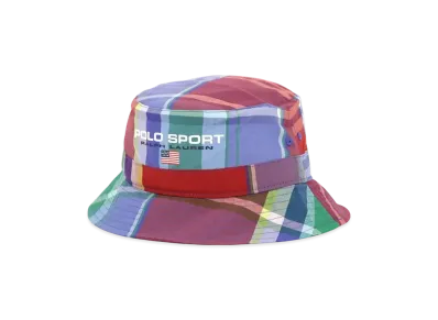Polo Ralph Lauren Polo Sport Madras Bucket Hat "Navy/Burgundy"