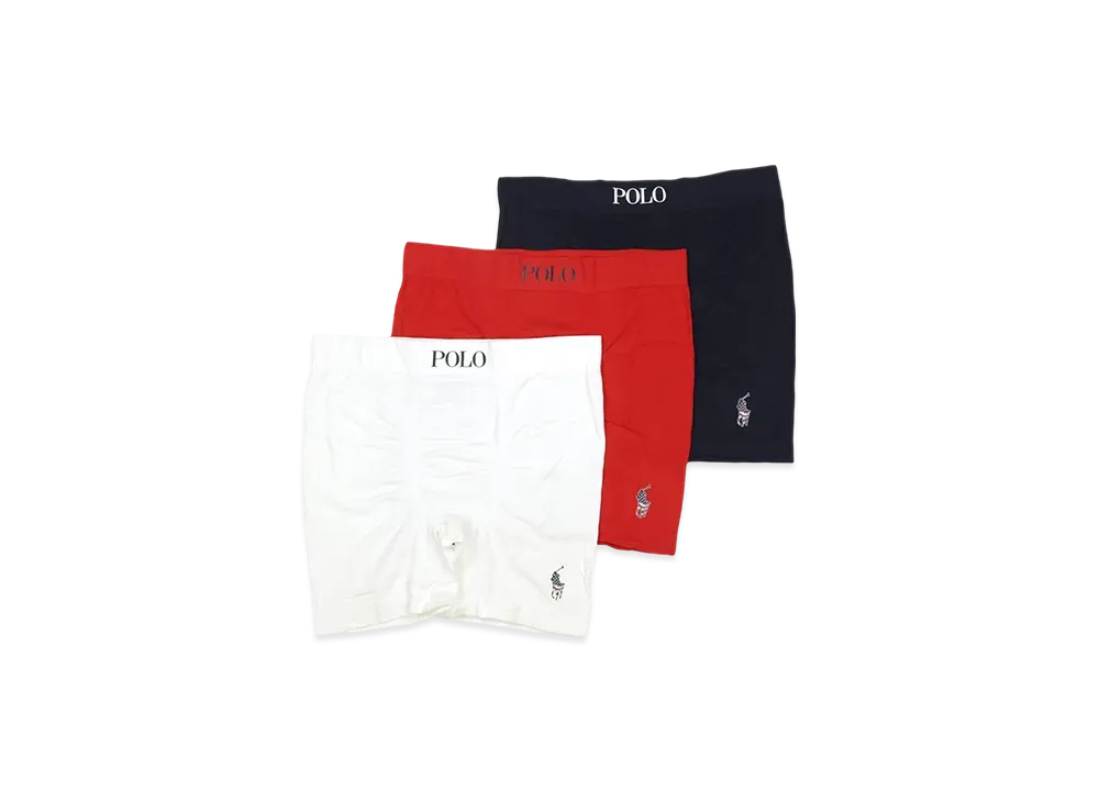 Polo Ralph Lauren 3 Pack Freedom FX Seamx Boxer Brief "Navy/White/Red"