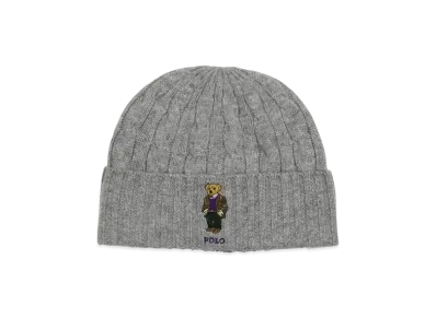 Polo Ralph Lauren Classic Cable Heritage Bear Beanie "Grey"