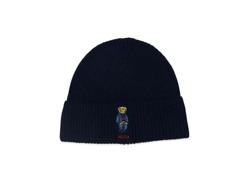 Polo Ralph Lauren Solid Denim Bear Beanie "Navy"