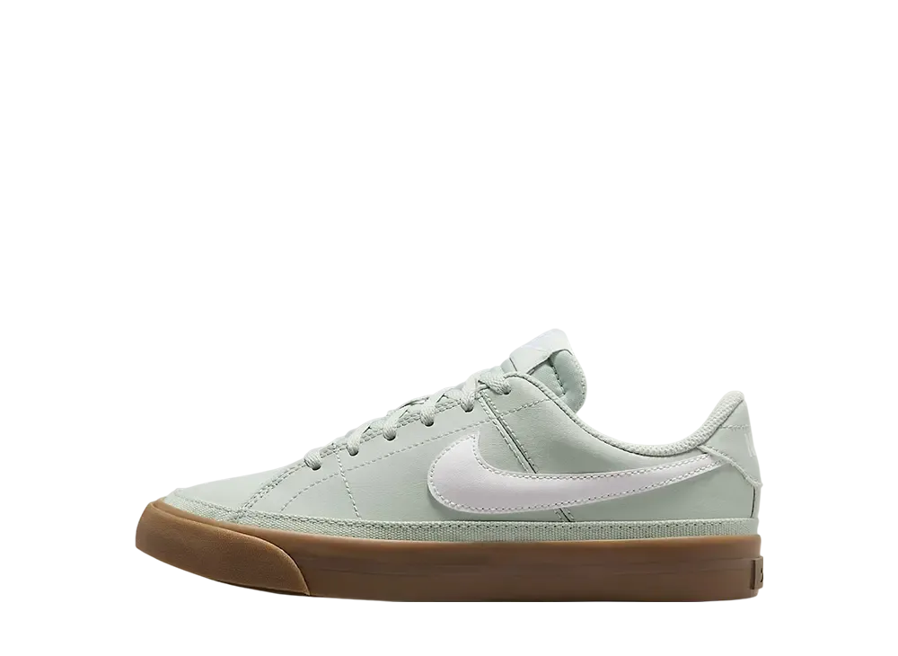 ナイキ GS コートレガシー "ライトシルバー/ガムダークブラウン/ホワイト" (キッズ)