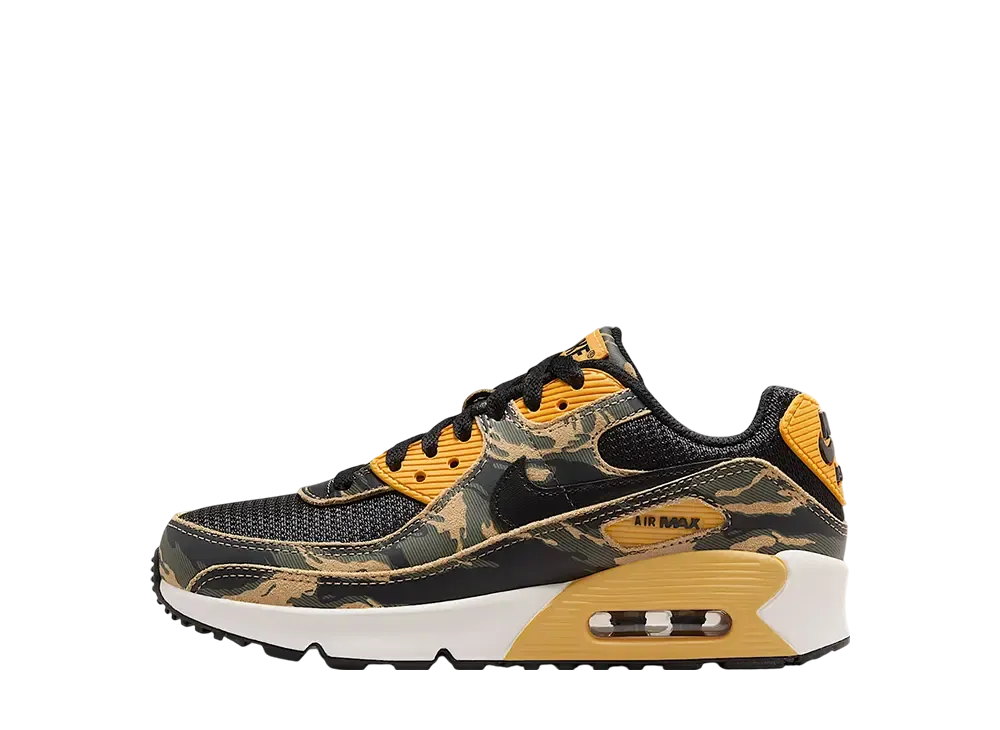 Nike GS Air Max 90 "Camo/University Gold"