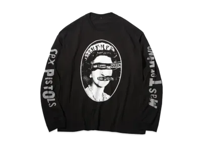 MASTERMIND God Save The Queen L/S Tee "BLACK"