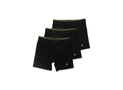 Polo Ralph Lauren 3 Pack 4D Flex Performance Air Boxer Brief Pants "Black"