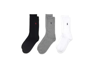 Polo Ralph Lauren 3 Pack Classic Foot Crew Polo Socks "Mix"