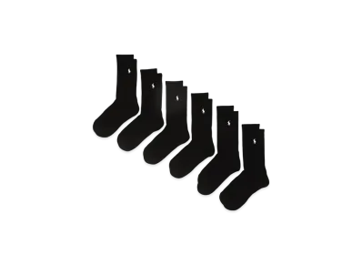 Polo Ralph Lauren 6 Pack Casual Crew Socks "Black"