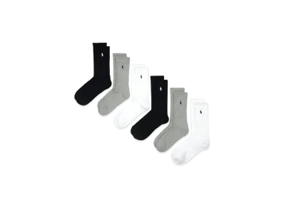 Polo Ralph Lauren 6 Pack Casual Crew Socks "Mix"