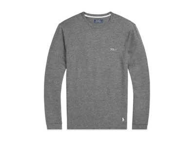 Polo Ralph Lauren Folded Waffle Long Sleeve T-Shirt "Charcoal"