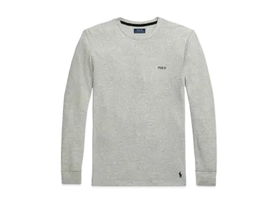 Polo Ralph Lauren Folded Waffle Long Sleeve T-Shirt "Light Grey"
