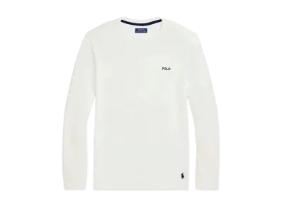 Polo Ralph Lauren Folded Waffle Long Sleeve T-Shirt "White"