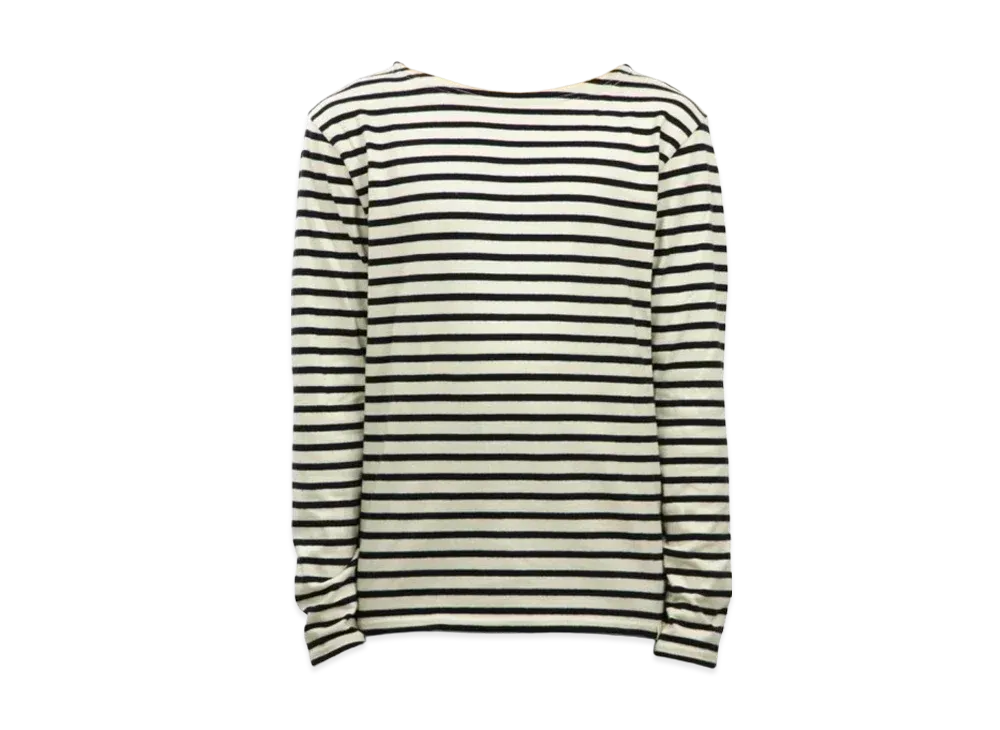 Polo Ralph Lauren Denim&Supply Striped Cotton Jersey Pullover "White/Black"