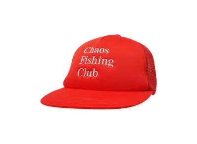 Chaos Fishing Club Logo Mesh Cap "RED"