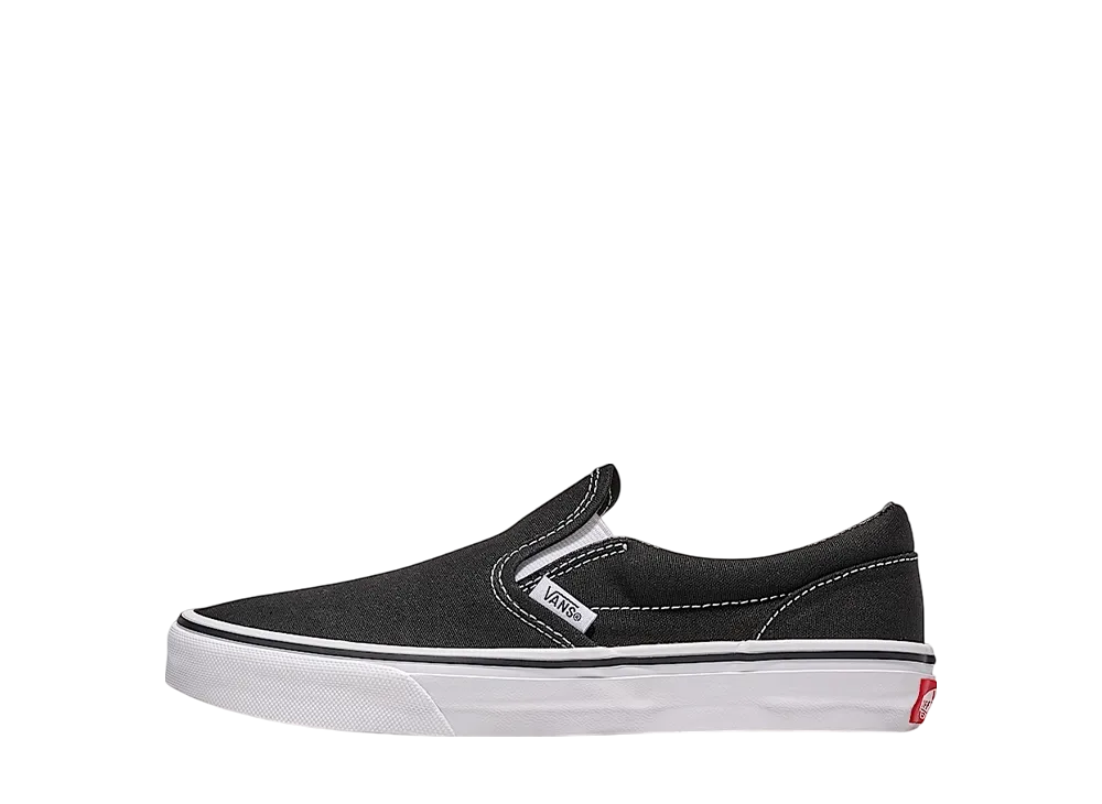 Vans Big Kids Classic Slip-On Checkerboard "Black"
