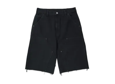 MIYAGIHIDETAKA Work pants short "BLACK"