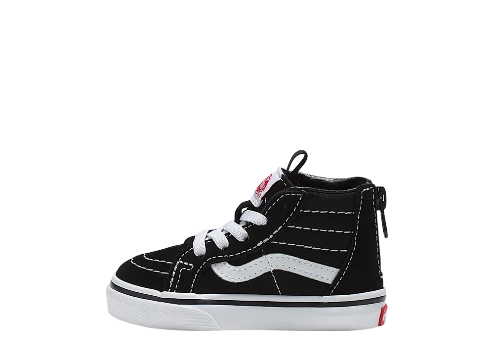 バンズ トドラー スケートハイ ジップ "ブラック/ホワイト"