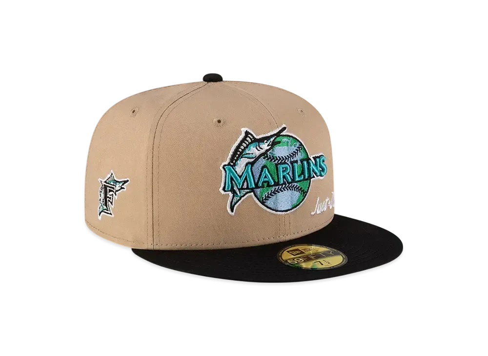 NEW ERA 59Fifty Just Don x MLB Earth Day Florida Marlins "Camel"