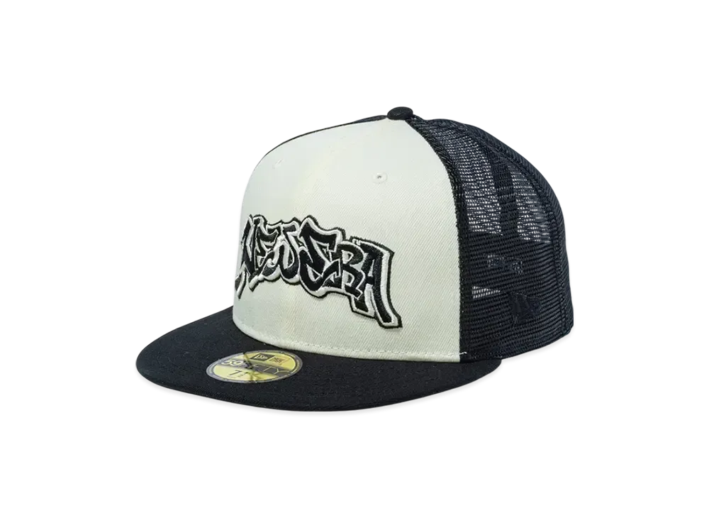 NEW ERA 59Fifty Tracker Slow Up Logo "Chrome/Black"