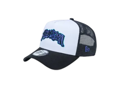 NEW ERA 9Forty A-Frame Tracker Slow Up Logo "White/Black"