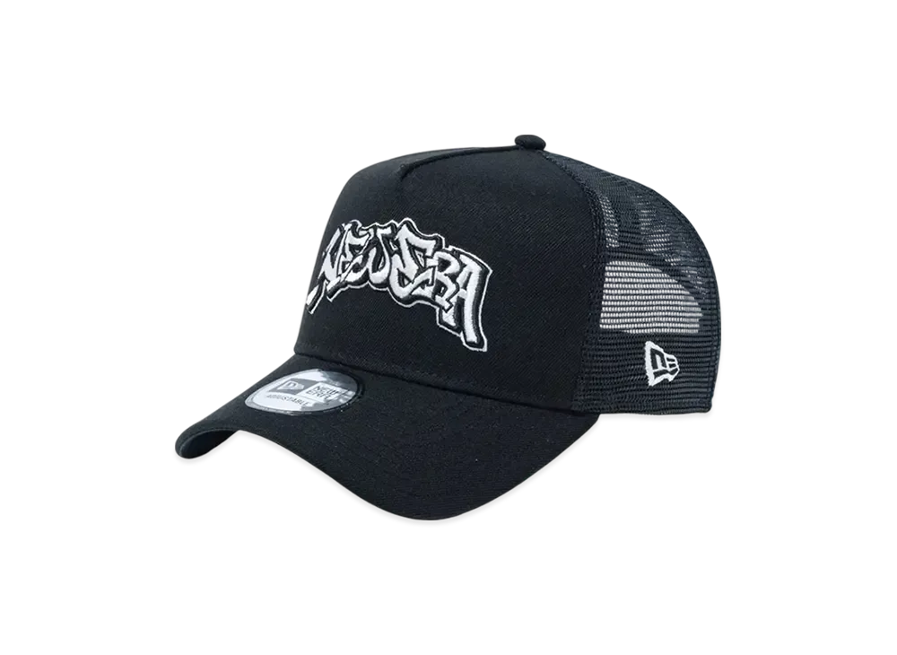 NEW ERA 9Forty A-Frame Tracker Slow Up Logo "Black"