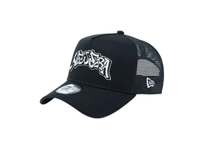 NEW ERA 9Forty A-Frame Tracker Slow Up Logo "Black"