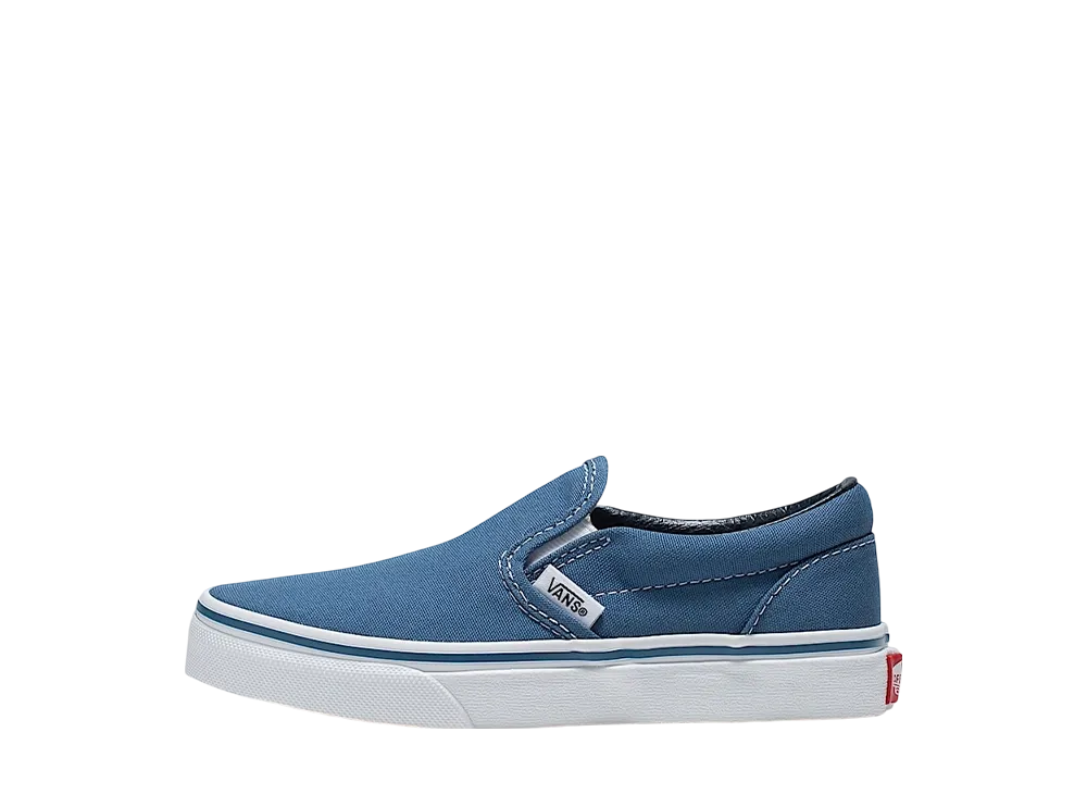 Vans Little Kids Classic Slip-On "Navy Blue/White"