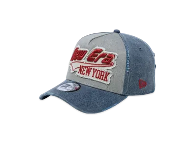 NEW ERA 9Forty A-Frame Damaged Series Acid Wash "Grey/Navy"