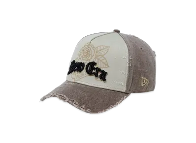 NEW ERA 9Forty A-Frame Damaged Series Acid Wash "Chrome/Walnut"