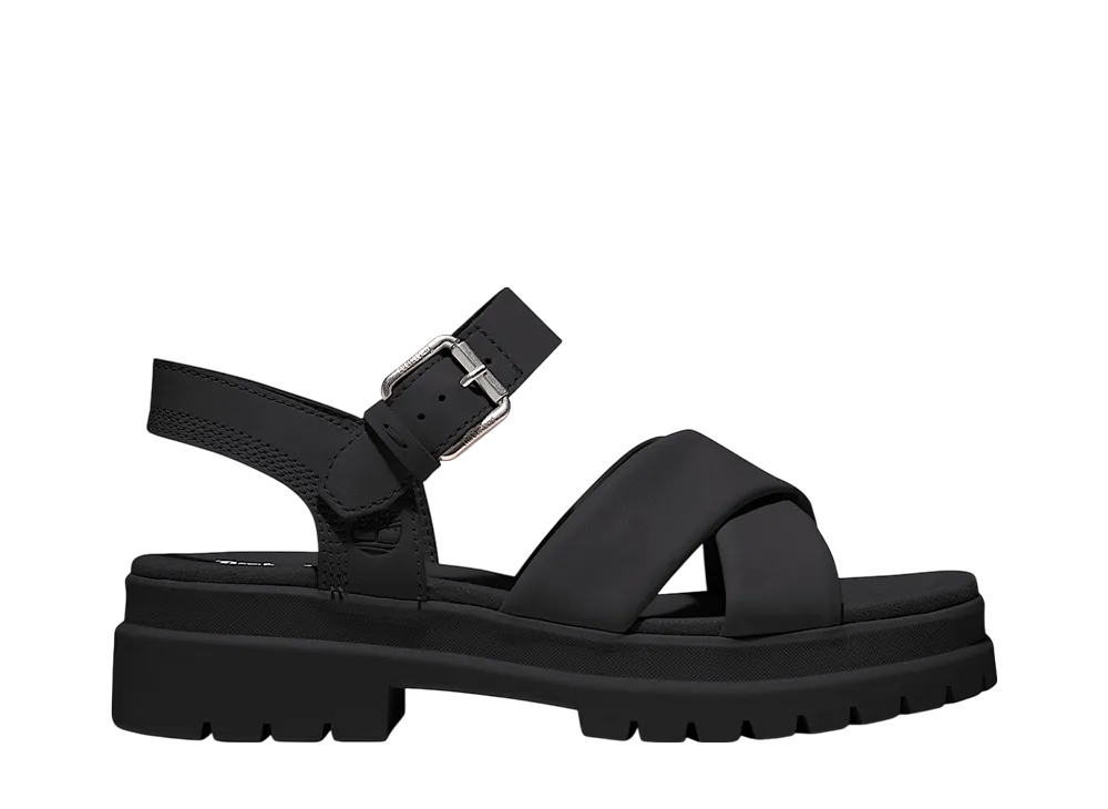 Timberland Women's London Vibe Cross Strap Sandal "Jet Black"