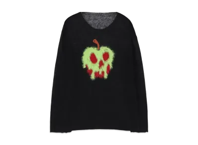 Ground Y Snow White Collection Mohair Poison Apple Linen Knit "Black"