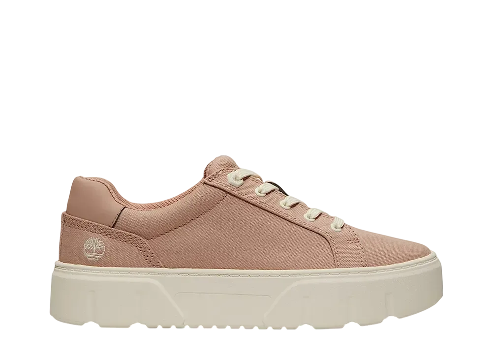Timberland Women's Laurel Court Low Lace Up Sneaker "Light Beige Canvas"