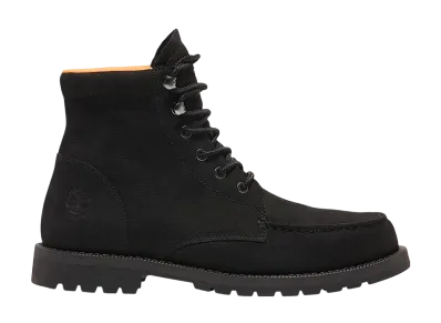 Timberland Redwood Falls Waterproof Moc Toe Boot "Black Nubuck"