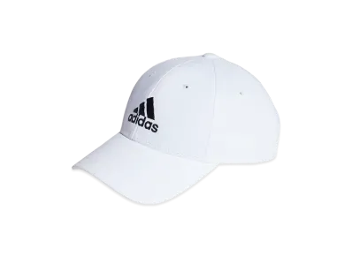adidas Cotton Twill Baseball Cap "White/Black"