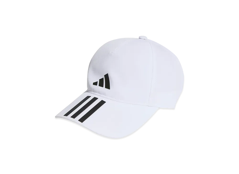 adidas 3-Stripes Aeroready Running Training Baseball Cap "White/Black"