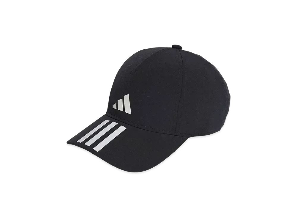 adidas 3-Stripes Aeroready Running Training Baseball Cap "Black/White"