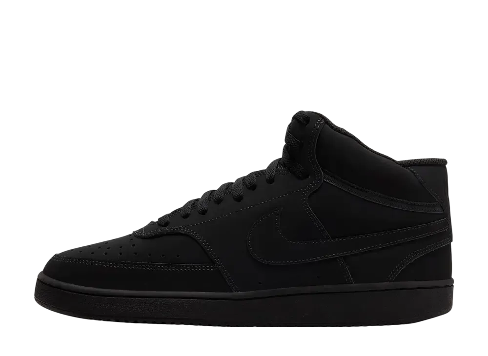 ナイキ コートビジョン ミッド "トリプルブラック"