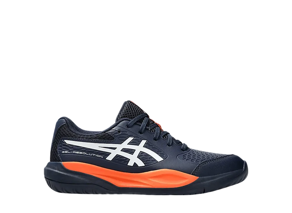 アシックス GS ゲルレゾリューション10 "ミッドナイト/ホワイト" (オールコート) (キッズ)