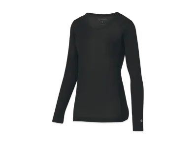 Goldwin Cooling Round Neck Long Sleeve (C3 Fit/Women) "Black"