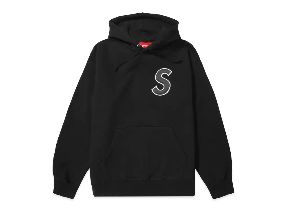 Supreme S Logo Hooded Sweatshirt "Black"