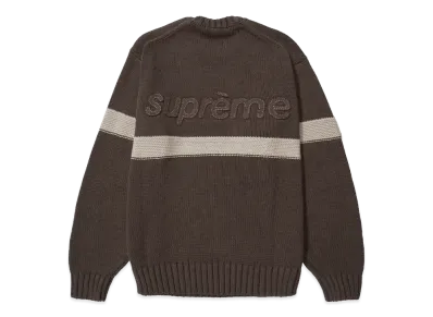 Supreme Tonal Applique Sweater "Brown"