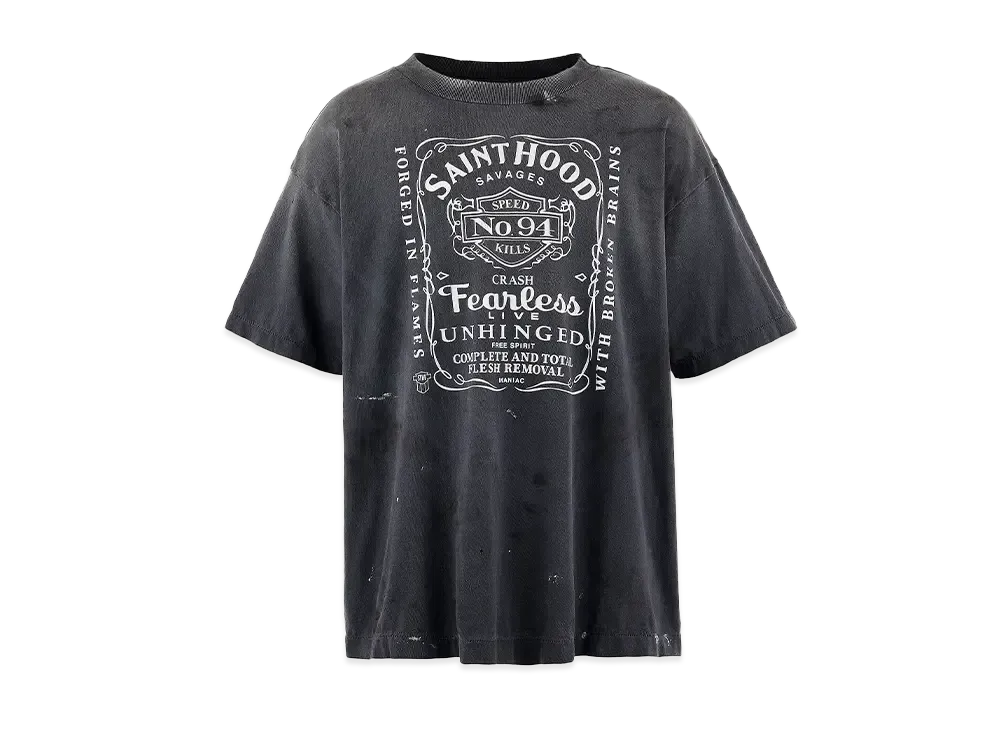 SAINT Mxxxxxx x NEIGHBORHOOD SS Tee STHD.FEARLESS "Black" 25119SMN-CSM03S / SM-HR8-0000-C70