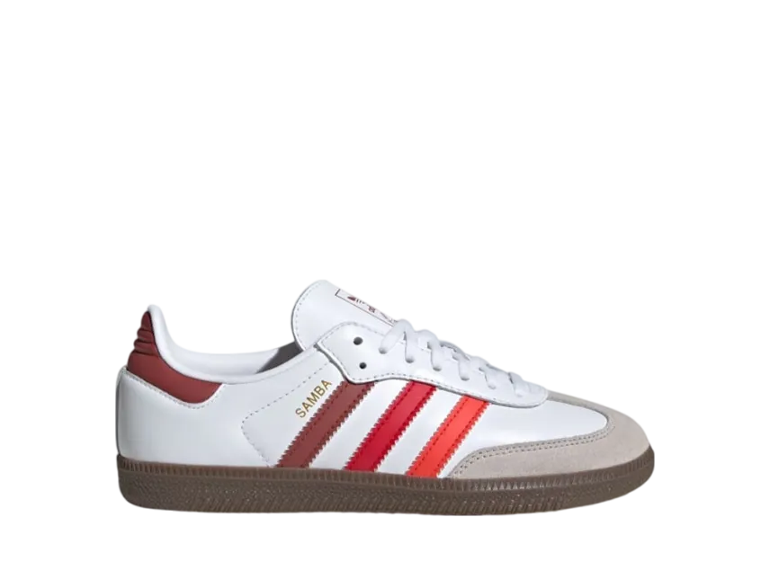 adidas GS Samba OG "Cloud White/Bright Red/Better Scarlet" JP7021 | SNKRDUNK adidas GS Samba OG "Cloud White/Bright Red/Better Scarlet" JP7021 | SNKRDUNK