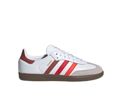 adidas GS Samba OG "Cloud White/Bright Red/Better Scarlet"