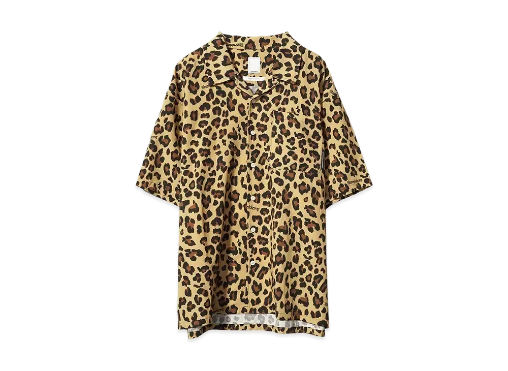 Liberaiders LEOPARD RAYON SHIRT "BEIGE"