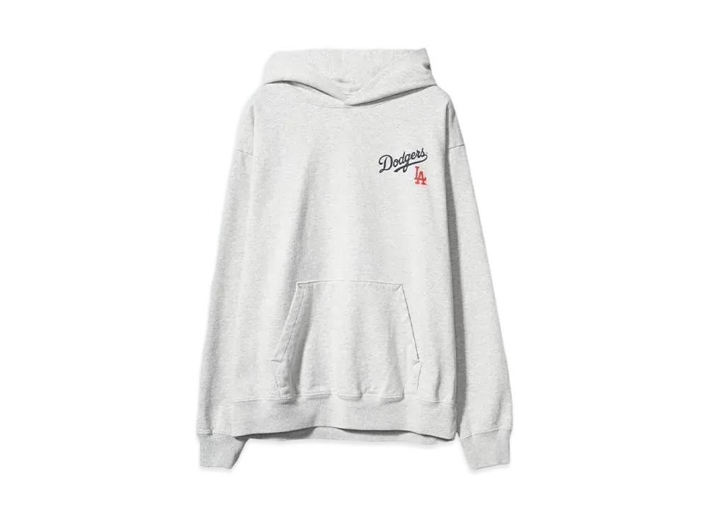 Sporty&Rich Dodgers Serif Hoodie "HEATHER GRAY"