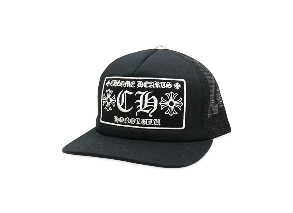 Chrome Hearts CH Trucker Cap Honolulu Exclusive "Black"